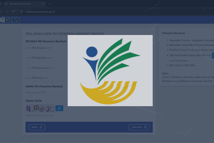 Cara Cek Bansos Kemensos go id