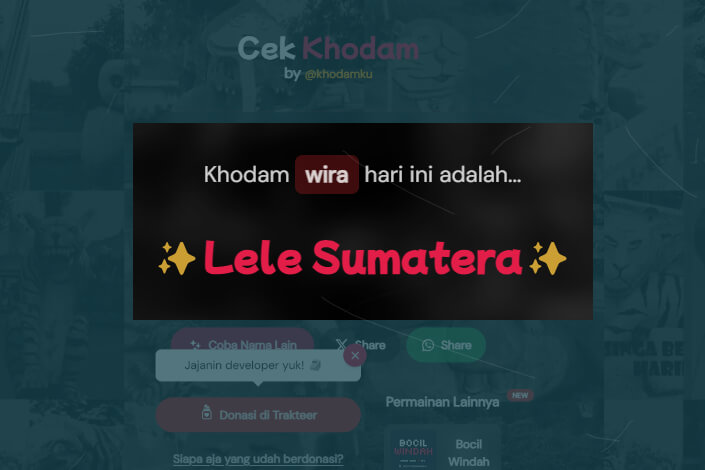 Cara Cek Khodam Online Gratis