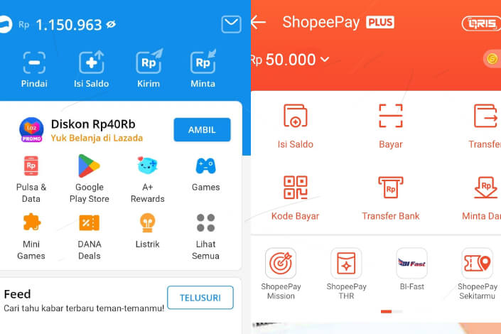 Cara Transfer DANA ke Shopeepay