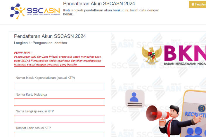 Link Pendaftaran CPNS 2024 sscasn