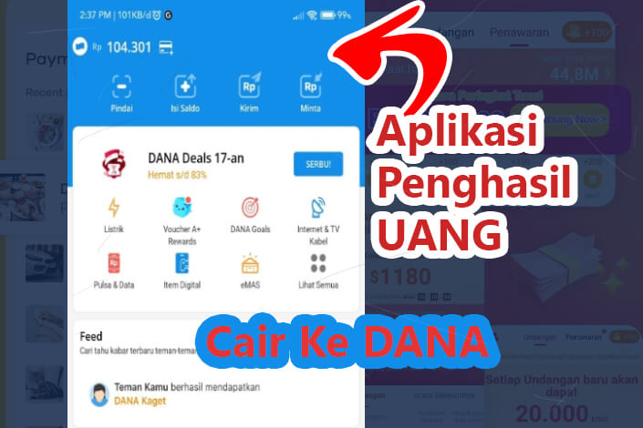 Aplikasi Penghasil Uang Tercepat