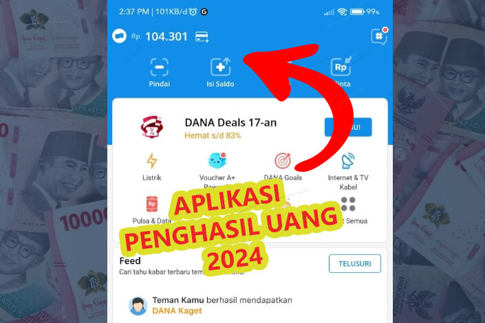 Aplikasi Penghasil Uang 2024 Langsung ke Rekening