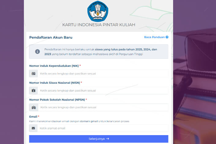 KIP Kuliah 2025 Untuk Jalur SNBP dan SNBT